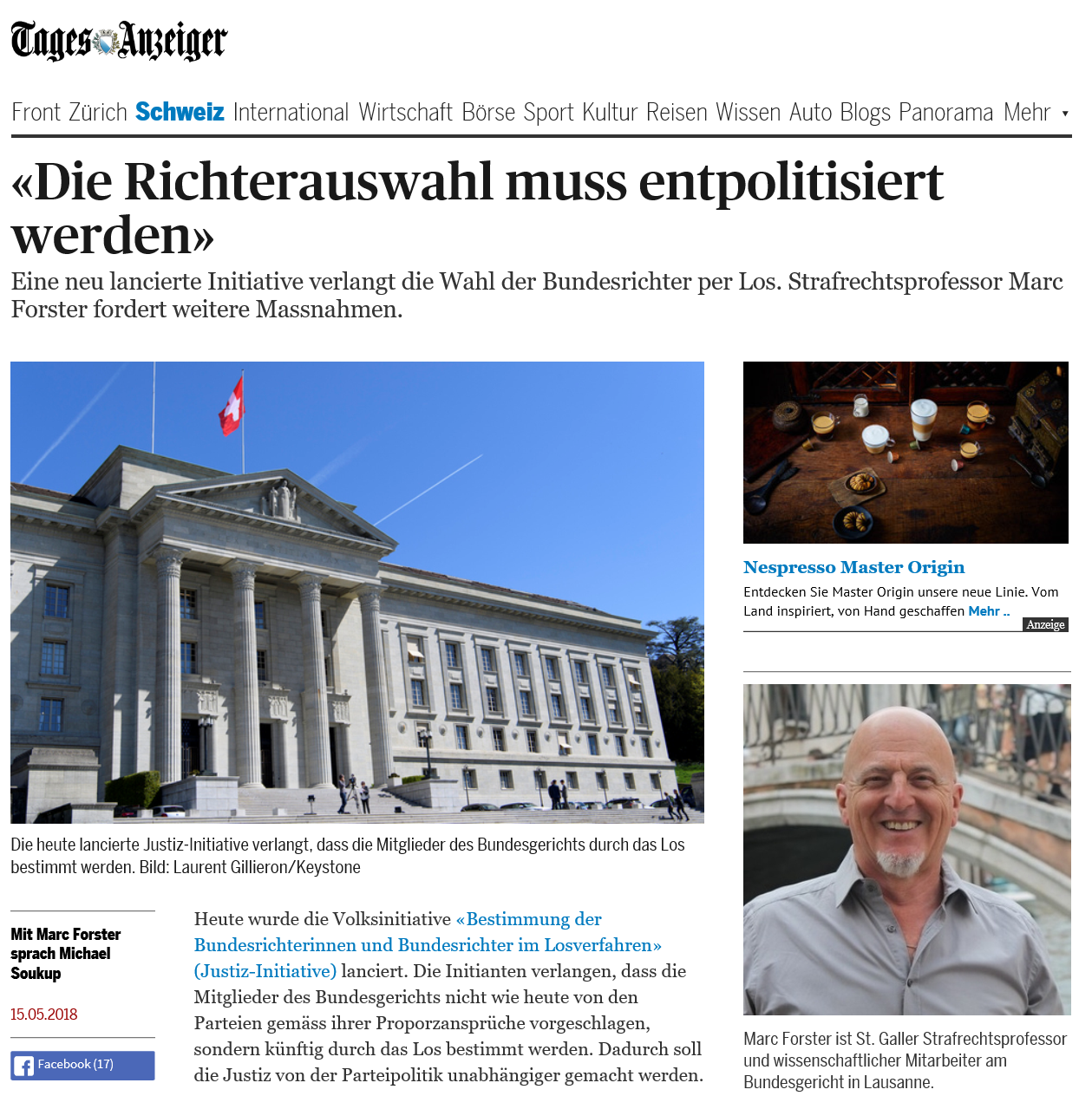 Image die Richterauswahl muss entpolitisiert werden