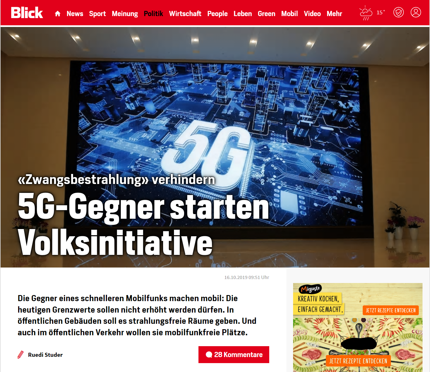 Image 5G-Gegner starten Volksinitiative