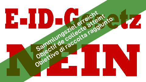 «E-ID Referendum gegen eine elektronische Identität»